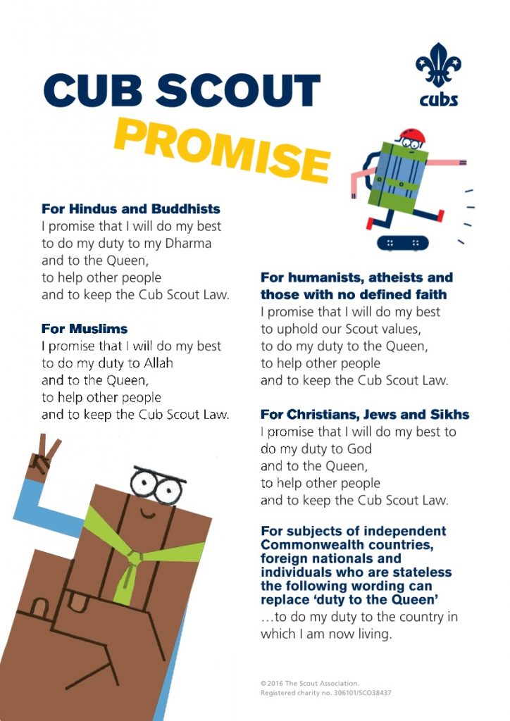 Cub Promise Investiture 1st Creigiau Scout Group